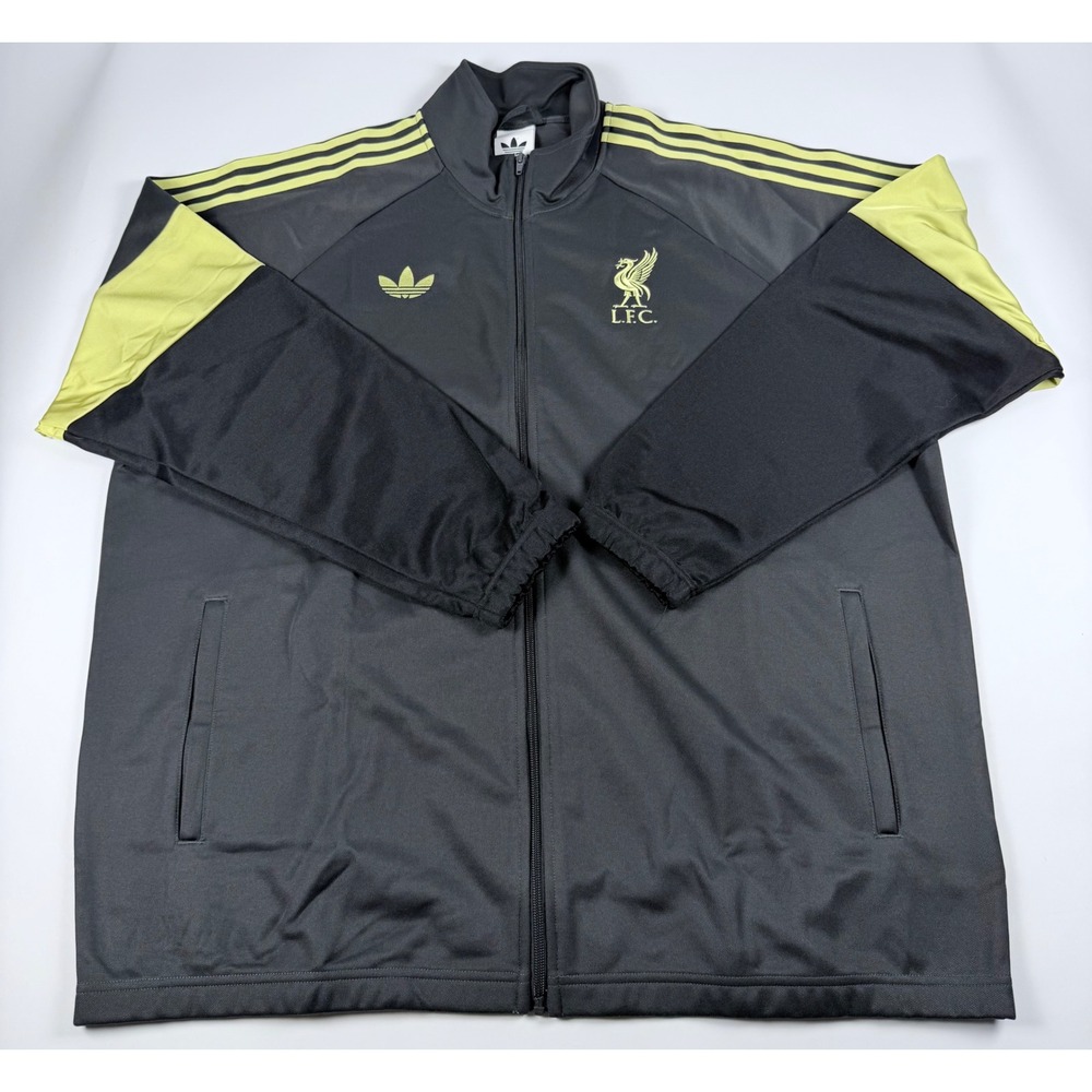 Adidas Liverpool FC LFSTLR Track Men's 2XL Black Yellow KC7802 NWT